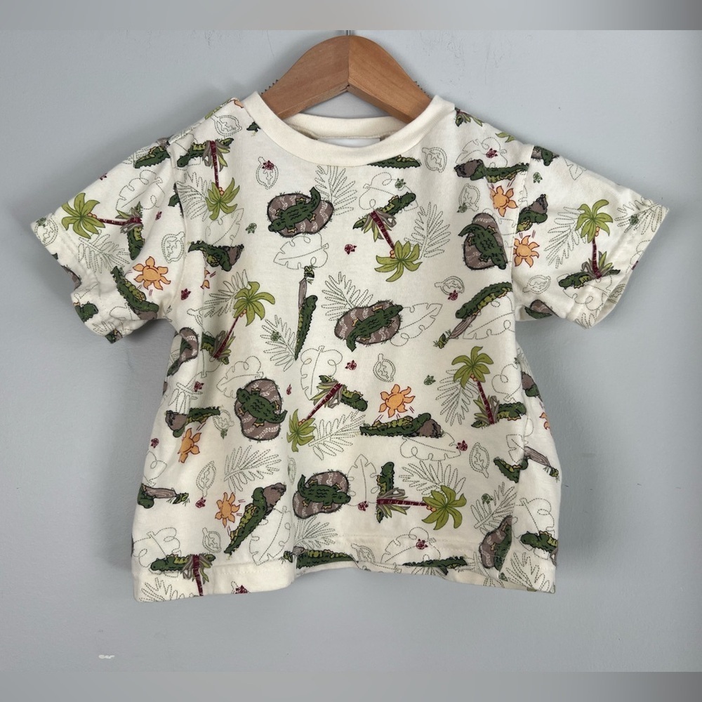 Buster Brown Vintage Crocodile Safari AOP Short Sleeve Tee 18M